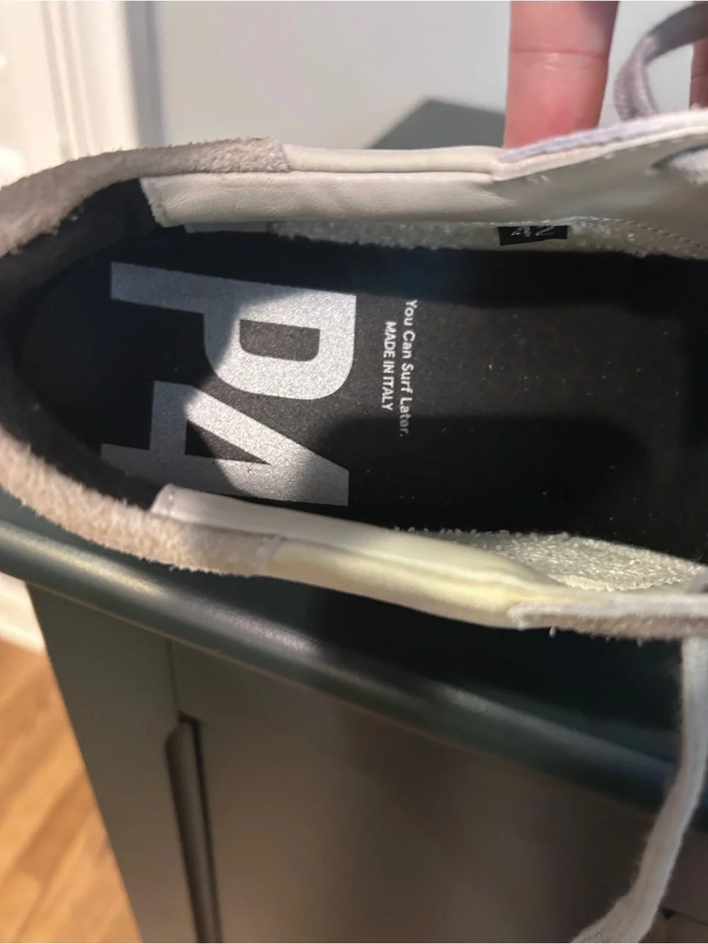 P448 Suede Low-Top Sneakers in Beige Gray